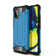 Funda Bumper Silicona y Plastico Mate Carcasa U01 para Samsung Galaxy A71 4G A715 Azul Cielo