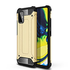 Funda Bumper Silicona y Plastico Mate Carcasa U01 para Samsung Galaxy A71 5G Oro
