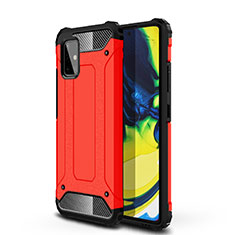 Funda Bumper Silicona y Plastico Mate Carcasa U01 para Samsung Galaxy A71 5G Rojo