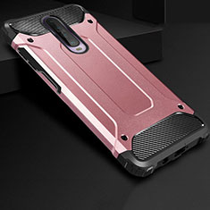 Funda Bumper Silicona y Plastico Mate Carcasa U01 para Xiaomi Redmi K30 4G Oro Rosa