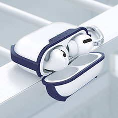 Funda Bumper Silicona y Plastico Mate Carcasa U02 para Apple AirPods Pro Azul