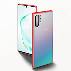 Funda Bumper Silicona y Plastico Mate Carcasa U02 para Samsung Galaxy Note 10 Plus 5G Rojo