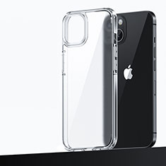 Funda Bumper Silicona y Plastico Mate Carcasa U04 para Apple iPhone 13 Mini Claro