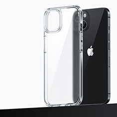Funda Bumper Silicona y Plastico Mate Carcasa U04 para Apple iPhone 15 Plus Claro