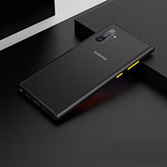 Funda Bumper Silicona y Plastico Mate Carcasa U04 para Samsung Galaxy Note 10 Negro