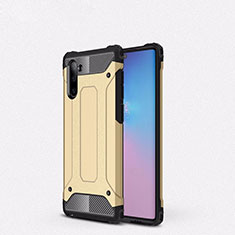 Funda Bumper Silicona y Plastico Mate Carcasa U05 para Samsung Galaxy Note 10 5G Oro