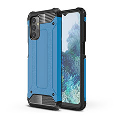 Funda Bumper Silicona y Plastico Mate Carcasa WL1 para Samsung Galaxy A32 4G Azul