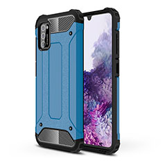 Funda Bumper Silicona y Plastico Mate Carcasa WL1 para Samsung Galaxy A41 Azul