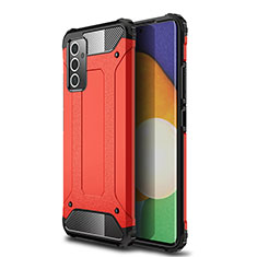 Funda Bumper Silicona y Plastico Mate Carcasa WL1 para Samsung Galaxy A82 5G Rojo
