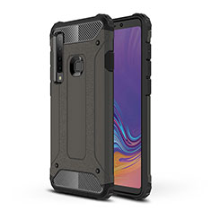 Funda Bumper Silicona y Plastico Mate Carcasa WL1 para Samsung Galaxy A9 (2018) A920 Gris Oscuro