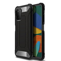 Funda Bumper Silicona y Plastico Mate Carcasa WL1 para Samsung Galaxy F52 5G Negro