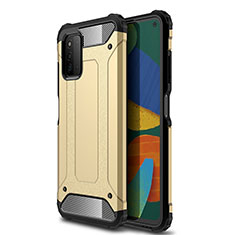 Funda Bumper Silicona y Plastico Mate Carcasa WL1 para Samsung Galaxy F52 5G Oro