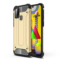 Funda Bumper Silicona y Plastico Mate Carcasa WL1 para Samsung Galaxy M21s Oro
