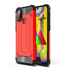 Funda Bumper Silicona y Plastico Mate Carcasa WL1 para Samsung Galaxy M21s Rojo