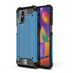Funda Bumper Silicona y Plastico Mate Carcasa WL1 para Samsung Galaxy M31s Azul