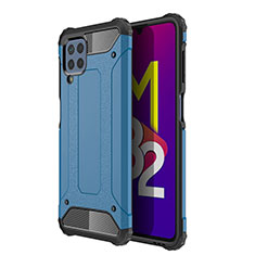 Funda Bumper Silicona y Plastico Mate Carcasa WL1 para Samsung Galaxy M32 4G Azul