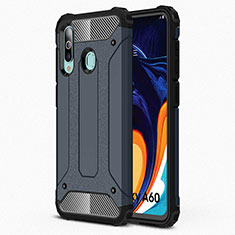 Funda Bumper Silicona y Plastico Mate Carcasa WL1 para Samsung Galaxy M40 Azul