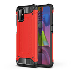 Funda Bumper Silicona y Plastico Mate Carcasa WL1 para Samsung Galaxy M51 Rojo
