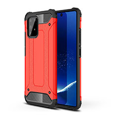 Funda Bumper Silicona y Plastico Mate Carcasa WL1 para Samsung Galaxy M80S Rojo