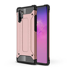 Funda Bumper Silicona y Plastico Mate Carcasa WL1 para Samsung Galaxy Note 10 Plus 5G Oro Rosa