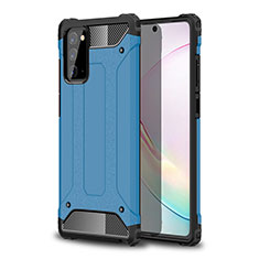 Funda Bumper Silicona y Plastico Mate Carcasa WL1 para Samsung Galaxy Note 20 5G Azul