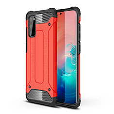Funda Bumper Silicona y Plastico Mate Carcasa WL1 para Samsung Galaxy S20 5G Rojo