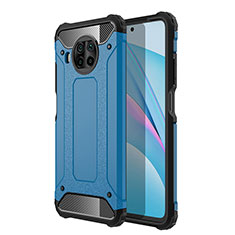 Funda Bumper Silicona y Plastico Mate Carcasa WL1 para Xiaomi Mi 10i 5G Azul