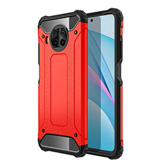 Funda Bumper Silicona y Plastico Mate Carcasa WL1 para Xiaomi Mi 10i 5G Rojo