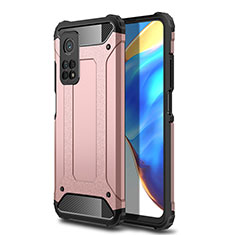 Funda Bumper Silicona y Plastico Mate Carcasa WL1 para Xiaomi Mi 10T Pro 5G Oro Rosa