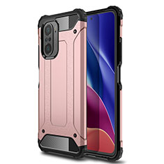 Funda Bumper Silicona y Plastico Mate Carcasa WL1 para Xiaomi Mi 11X Pro 5G Oro Rosa