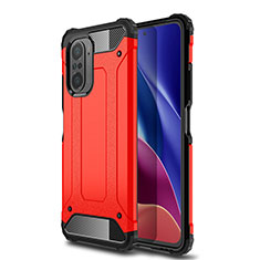 Funda Bumper Silicona y Plastico Mate Carcasa WL1 para Xiaomi Mi 11X Pro 5G Rojo