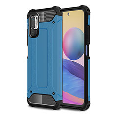 Funda Bumper Silicona y Plastico Mate Carcasa WL1 para Xiaomi POCO M3 Pro 5G Azul