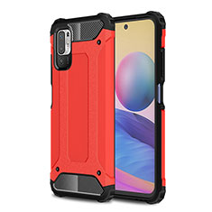 Funda Bumper Silicona y Plastico Mate Carcasa WL1 para Xiaomi POCO M3 Pro 5G Rojo