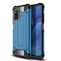 Funda Bumper Silicona y Plastico Mate Carcasa WL1 para Xiaomi Poco M5S Azul