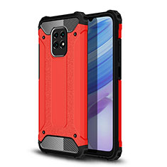Funda Bumper Silicona y Plastico Mate Carcasa WL1 para Xiaomi Redmi 10X 5G Rojo