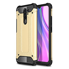 Funda Bumper Silicona y Plastico Mate Carcasa WL1 para Xiaomi Redmi 9 Oro