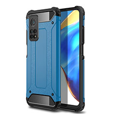 Funda Bumper Silicona y Plastico Mate Carcasa WL1 para Xiaomi Redmi K30S 5G Azul