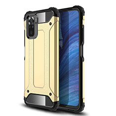 Funda Bumper Silicona y Plastico Mate Carcasa WL1 para Xiaomi Redmi Note 10 4G Oro