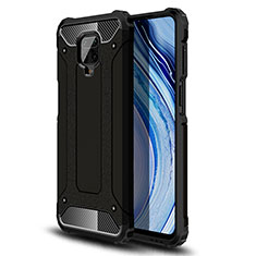 Funda Bumper Silicona y Plastico Mate Carcasa WL1 para Xiaomi Redmi Note 9 Pro Max Negro