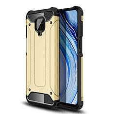 Funda Bumper Silicona y Plastico Mate Carcasa WL1 para Xiaomi Redmi Note 9 Pro Max Oro