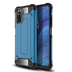 Funda Bumper Silicona y Plastico Mate Carcasa WL2 para Xiaomi Poco M5S Azul