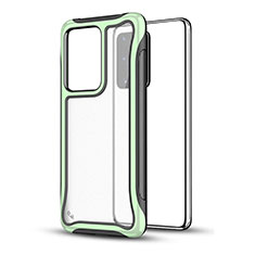 Funda Bumper Silicona y Plastico Mate Carcasa YF1 para Samsung Galaxy S20 Plus 5G Verde