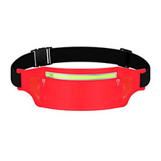 Funda Cinturon Brazo Correr Universal L06 para Sony Xperia XZ2 Compact Rojo