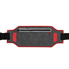 Funda Cinturon Brazo Correr Universal L08 para Huawei Mate 20 X Rojo