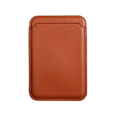 Funda de Cuero Cartera con Mag-Safe Magnetic para Apple iPhone 12 Pro Max Marron