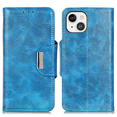 Funda de Cuero Cartera con Soporte Carcasa A01 para Apple iPhone 14 Plus Azul