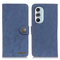 Funda de Cuero Cartera con Soporte Carcasa A01D para Motorola Moto Edge Plus (2022) 5G Azul