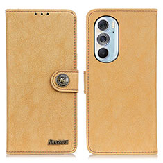 Funda de Cuero Cartera con Soporte Carcasa A01D para Motorola Moto Edge Plus (2022) 5G Oro