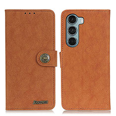 Funda de Cuero Cartera con Soporte Carcasa A01D para Motorola Moto Edge S30 5G Marron