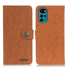 Funda de Cuero Cartera con Soporte Carcasa A01D para Motorola Moto G22 Marron